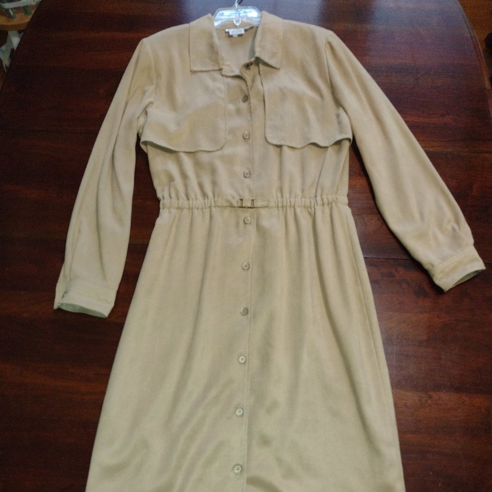 Maggy London Faux Suede Dress